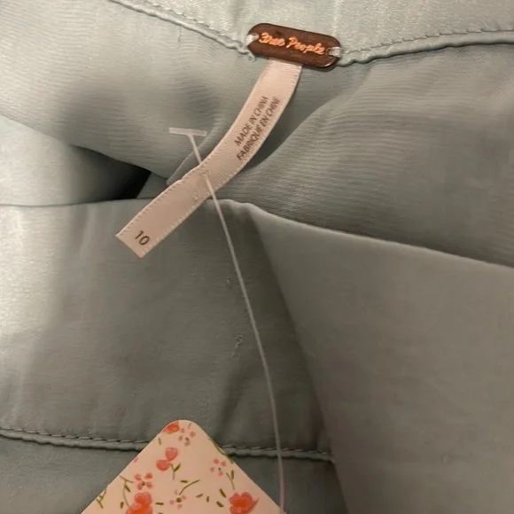 Free People Mint Slit Midi Skirt - Picture 5 of 5